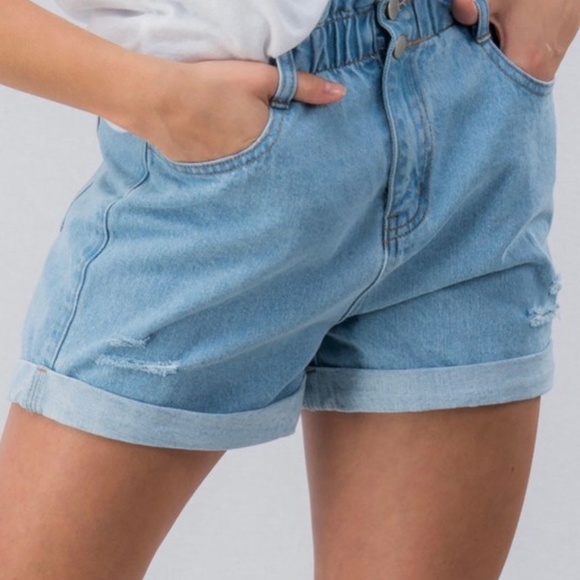 Denim "Sally" Shorts - Picture 2 of 6